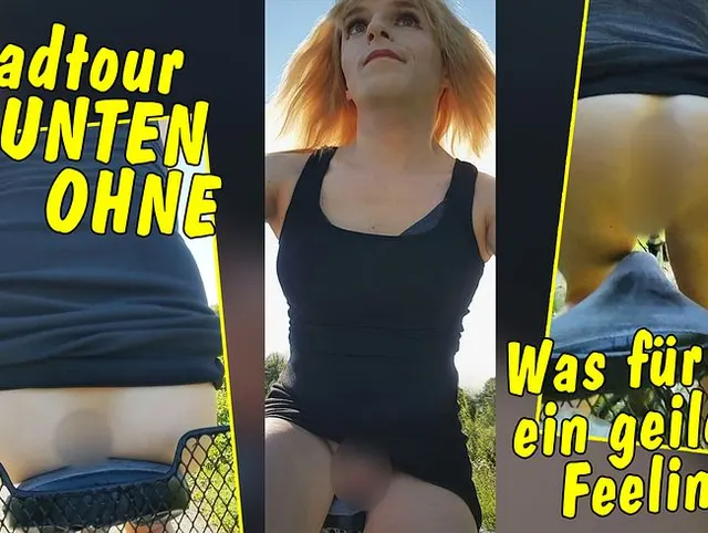 Radtour unten ohne! Was für ein geiles Feeling!!