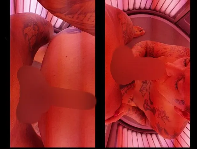 Spontaner Sex im Solarium