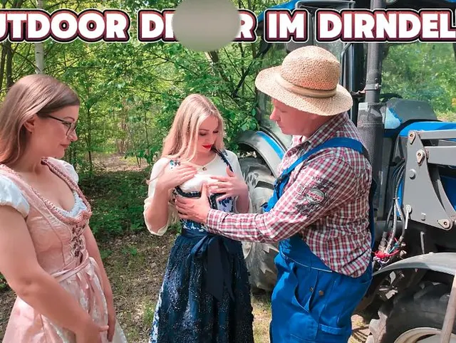 Outdoor Dreier im Dirndl!