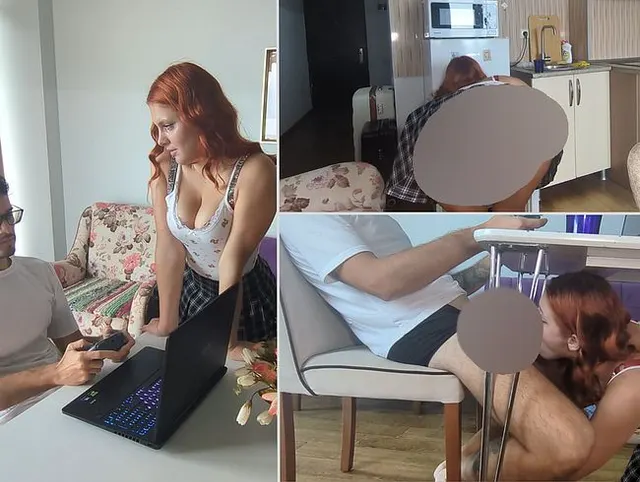 Ich störe meinen Stiefbruder beim PC-Spielen, damit ich Sex bekomme