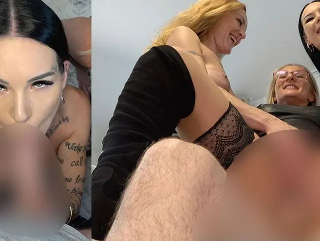 Geilster Vierer unter Freundinnen!!! Harter Schwanz für 3 enge Löcher!
