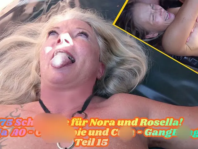 75 Schwänze für Nora und Rosella! Mega AO- Creampie und Cum- GangBang! Teil 15