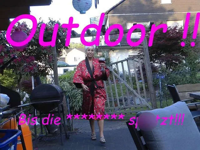 Outdoor!!! Bis die Schlotze spritzt!!!