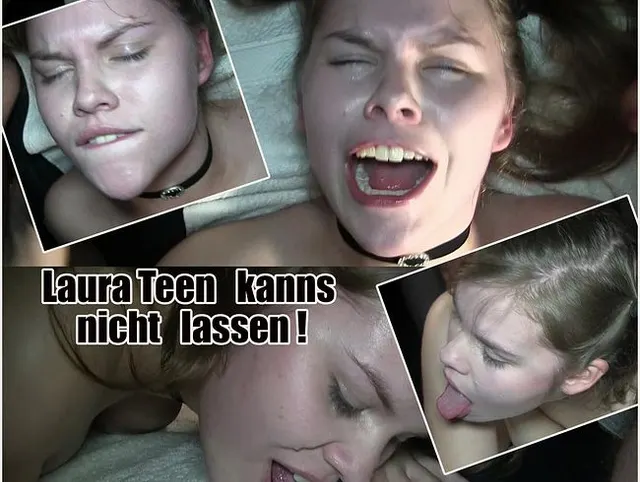 Laura Teen das Sperma Luder schluckt sich satt