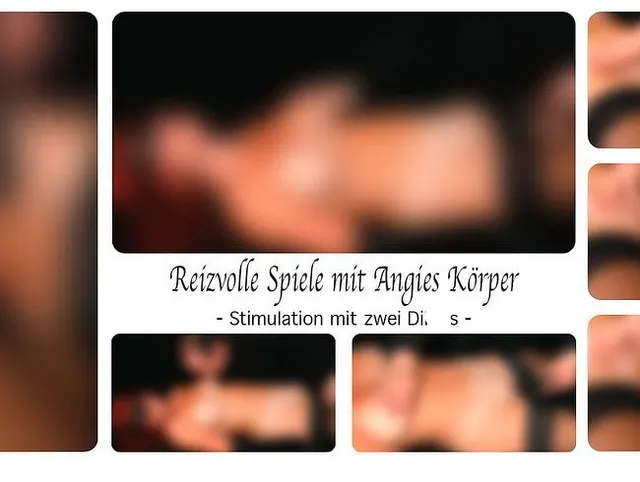 Reizvolle Spiele mit Angies Körper - Stimulation mit zwei Dildos