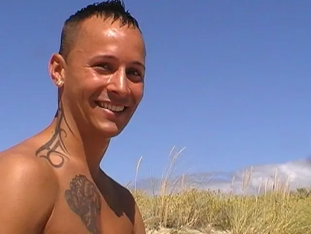 Orgia gangbang on the beach