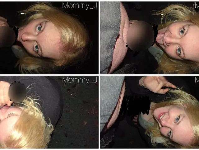 Flotter Blowjob draußen zu Sylvester
