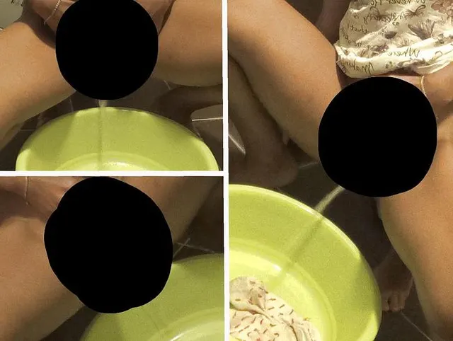 Mein fröhliches Pissen auf meine schmutzigen Socken