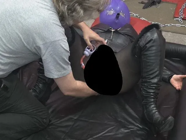 Aufblasmaske Analfisting und Vakuumsauger Teil5