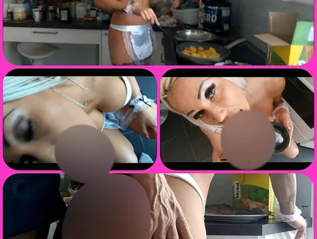 IM sexy Outfit gekocht - aber keine Sahne - da musste er herhalten!
