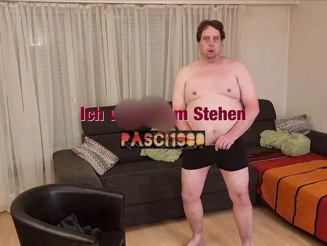 Ich wichse im Stehen