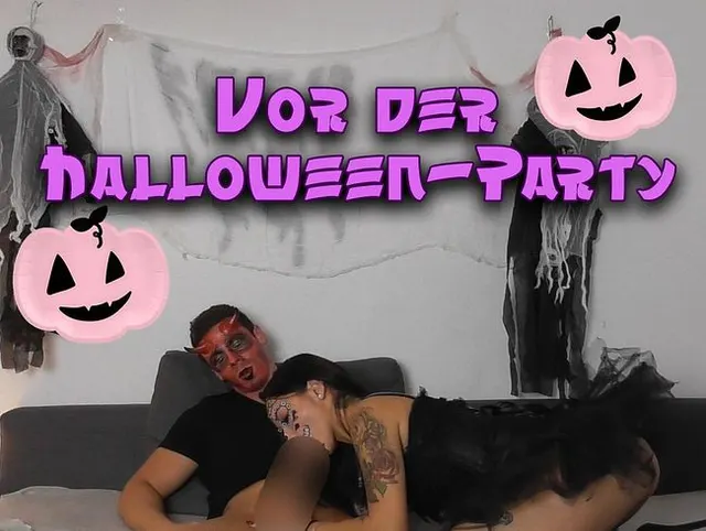 Vor der Halloween-Party...