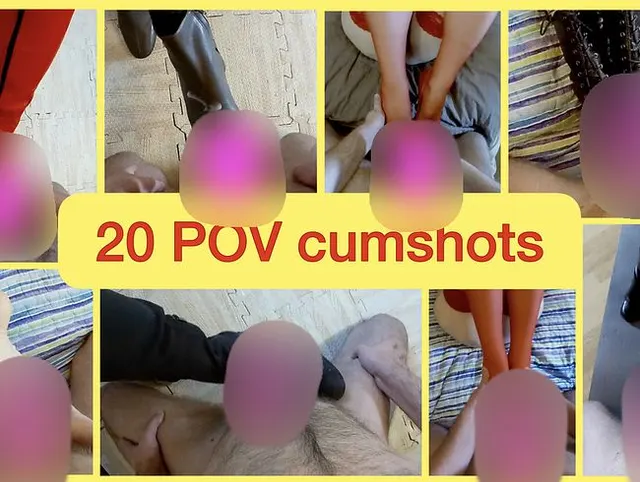 Die Best of POV Fußfetisch Comshots Compilation