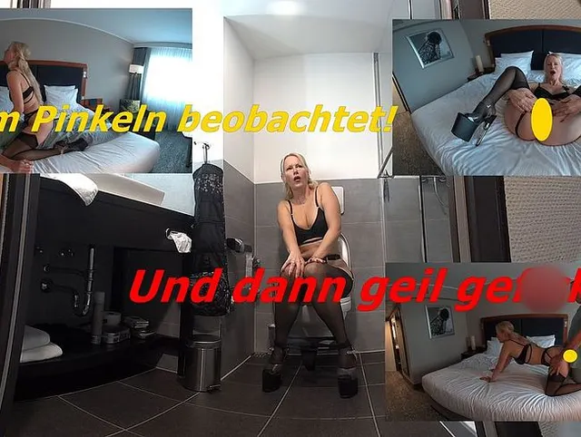 Beim pinkeln beobachtet und dann geil gefickt!