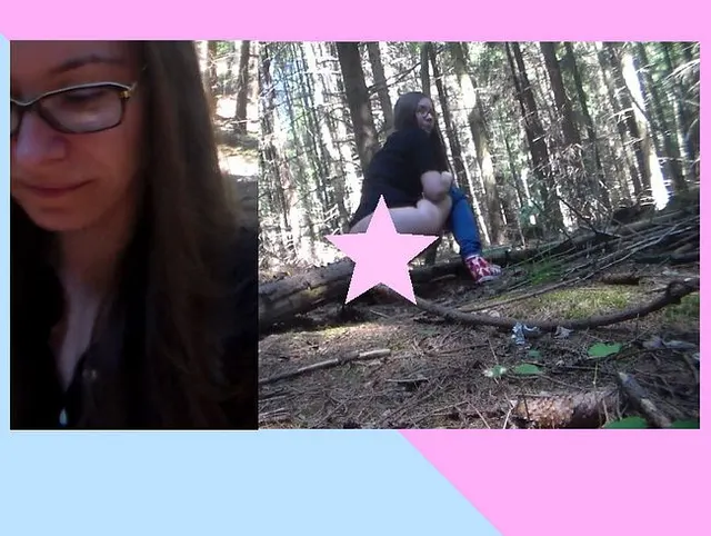 Endlich! Im Wald pinkeln
