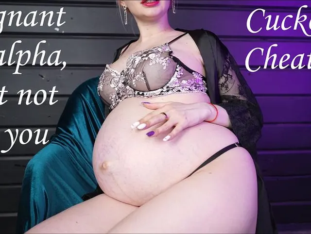 Cuckold! Betrügerisches Mädchen wählte Alpha für die Schwangerschaft! Großer schwangerer Bauch