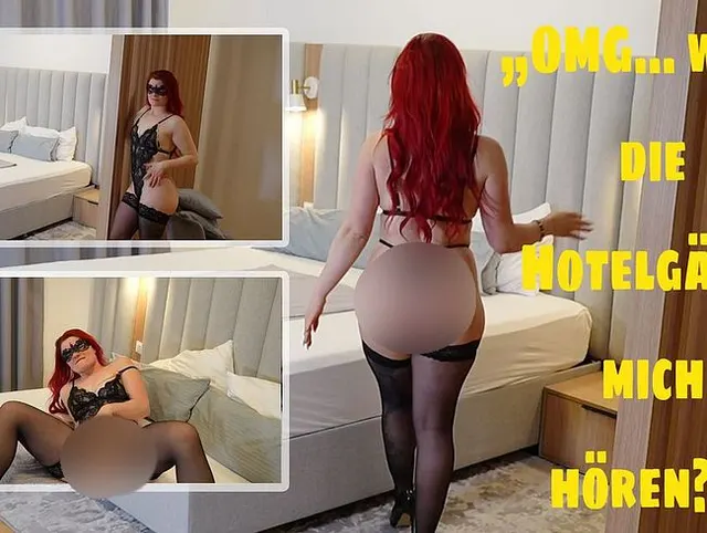 Rote Zora wird hardcore gefingert – OMG was wenn die Hotelgäste uns hören?!