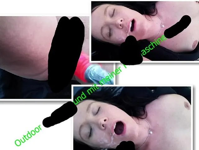 Outdoor Cumshot unddie geile Fickmaschine