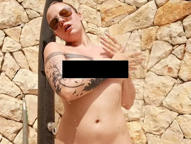 Geile Abkühlung im Freien!!