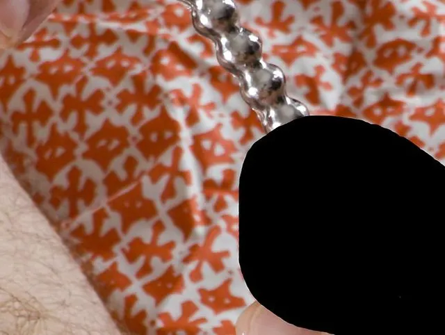Urethral Sounding with 9mm Brooky Humper Beaded cum thru penis plug