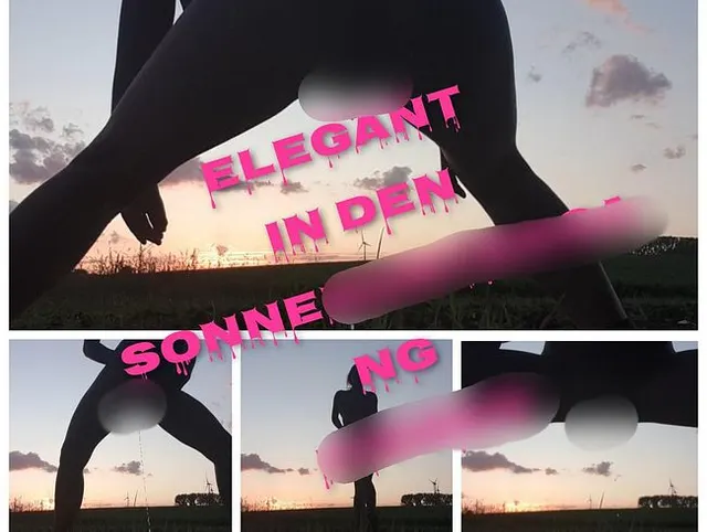 Elegant in den Sonnenuntergang PISSEN
