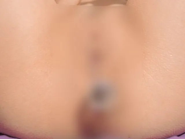 Nahaufnahme eines Dildos im Arsch