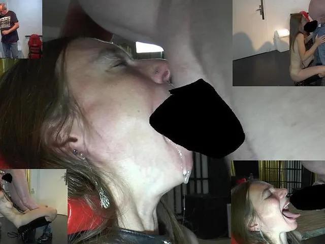 Die Schlampe braucht mal wieder die Fresse gefickt