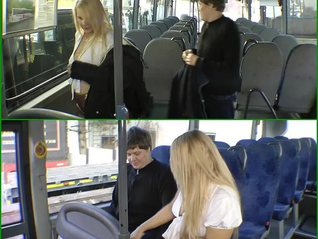 Aus Langeweile im Bus gefickt