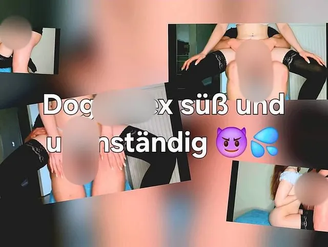 Daddy f!ckt mich Doggy vorm Spiegel und spritzt mir auf meine Titten !