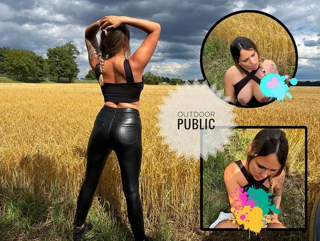 Outdoor Blowjob an der Autobahn - Spritz mich endlich voll