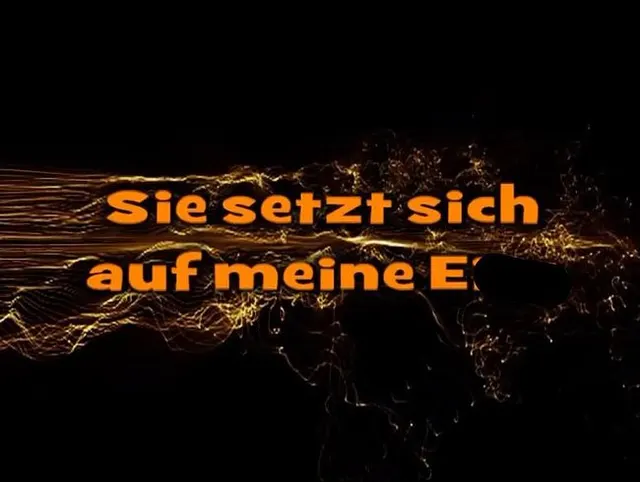 sie setzt sich auf meine Eier