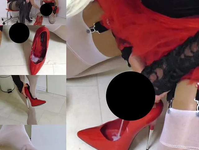 Dreckiger SPERMA-WALK !!! Abspritzen in die High Heels !!!!