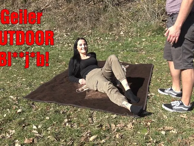 Geiler OUTDOOR Blowjob!