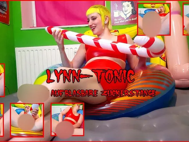 Lynn-Tonic fickt aufblasbare Zuckerstange