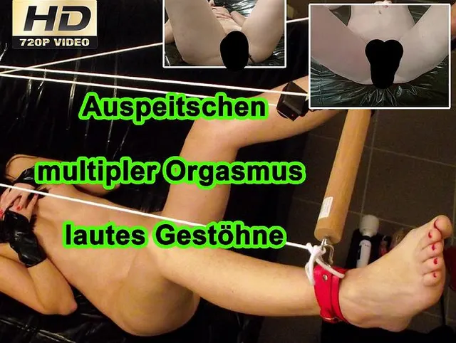 Ausgepeitscht, multipler Orgasmus, lautes Stöhnen