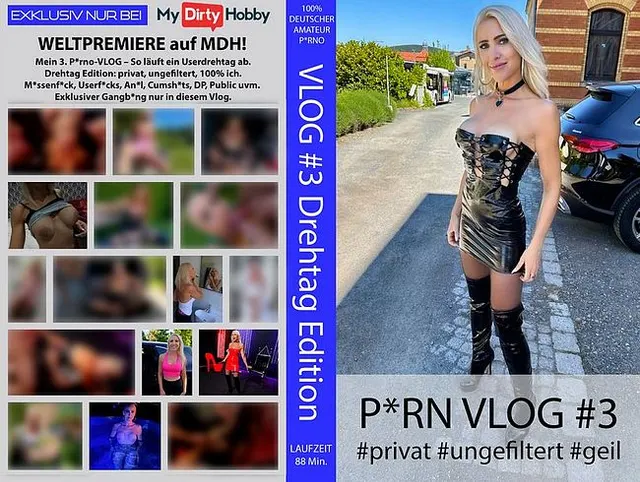 EXKLUSIVE PREMIERE | Mein Porno VLOG #3 – DREHTAG Edition! privat-ungefiltert-geil! USERFICKs uvm.