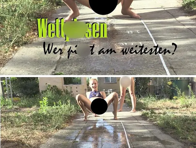 Wettpissen - Wer pisst am weitesten?
