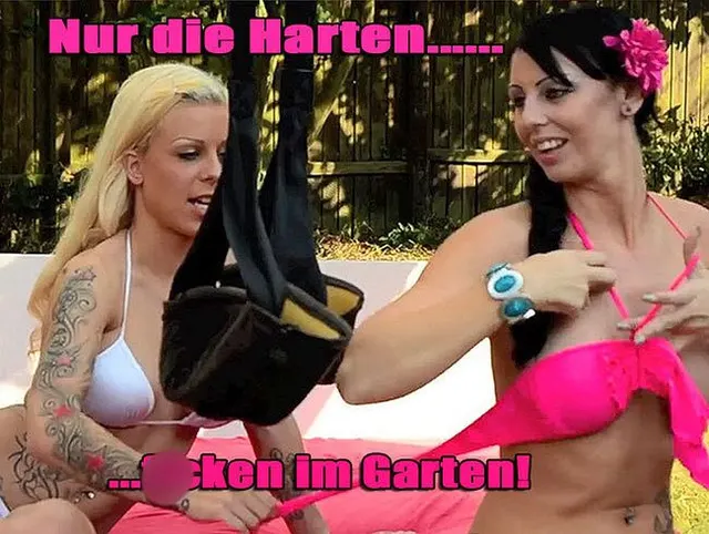 Nur die Harten ficken im Garten...!