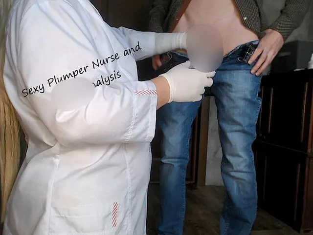 Sexy Plumper Krankenschwester und Sperma Analyse
