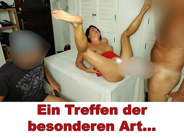 Leck die haarige Spermafotze sauber Cuckold!
