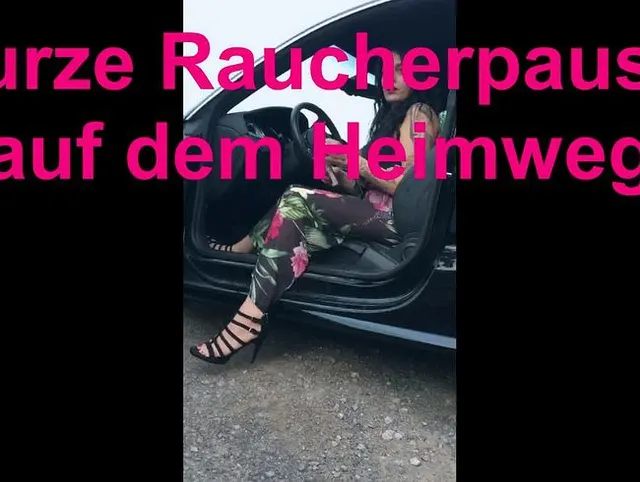 Raucherpause auf dem Heimweg!