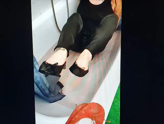 Badezeit in Wetlook und Schläppchen