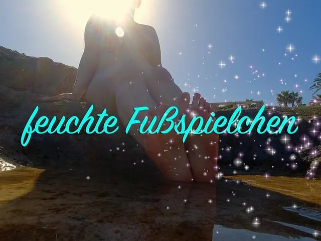 Feuchte Fuß-Spielchen