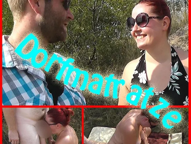 Dorfmatratze vom Dienst. Outdoor gefickt mit dicken Schwanz