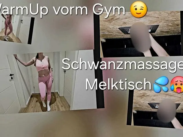 Handjob am Melktisch ! Nahaufnahme ! Geil massiert !