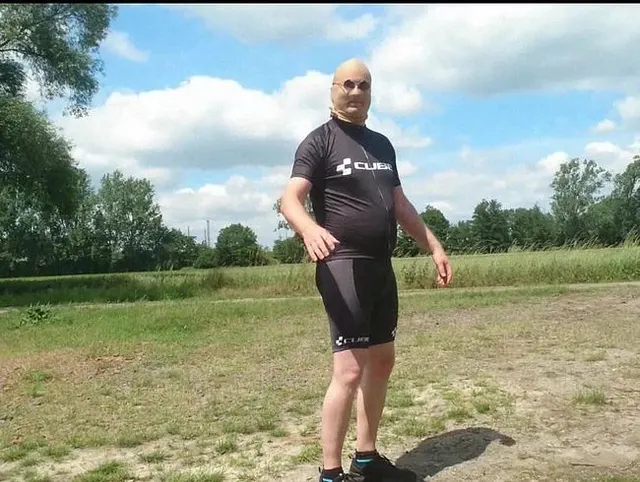 Das neue Dress für die Radtour ** Nylonface **