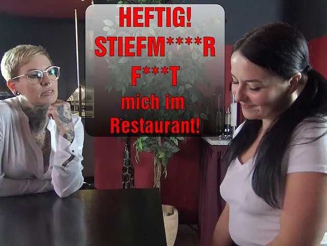 HEFTIG! STIEFMUTTER FICKT mich im Restaurant!