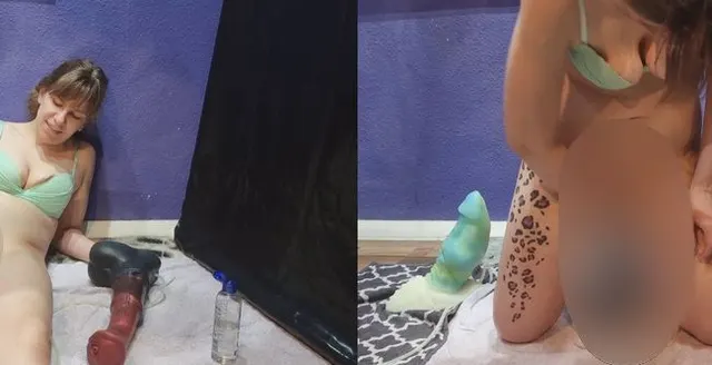 XL Dildo in meiner Fotze