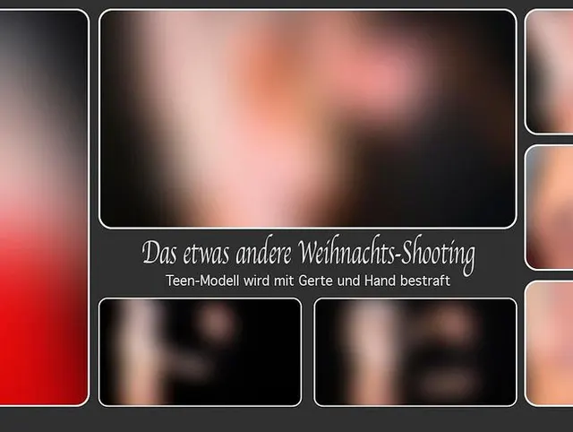 Das etwas andere Weihnachts-Shooting - Teen-Modell wird mit Gerte und Hand bestraft