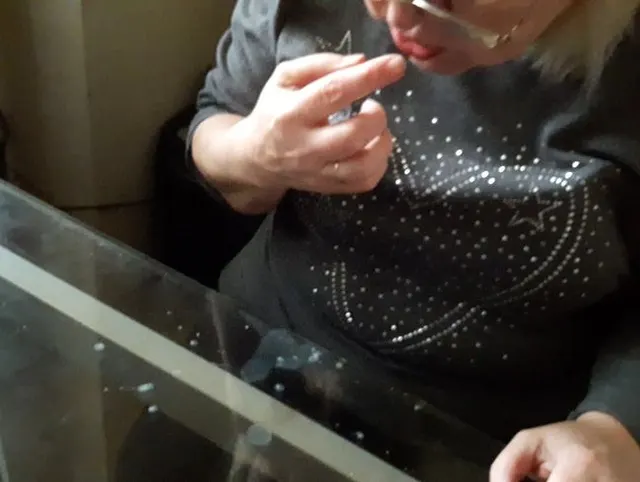 getrocknetes Sperma entdeckt